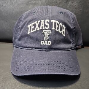 Hollister Navy Texas Tech Dad Hat